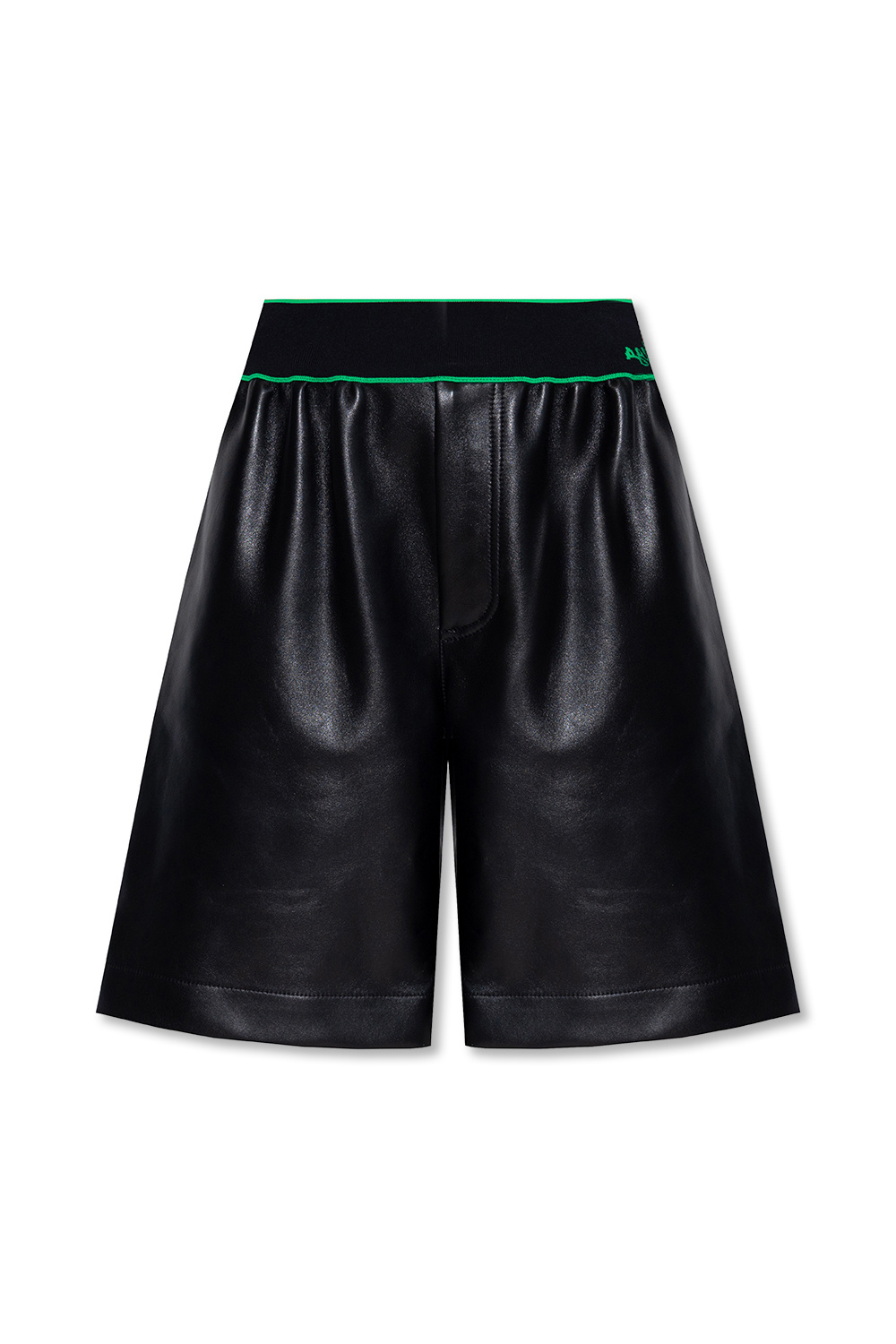 Black Leather shorts Bottega Veneta - fringe crisscross